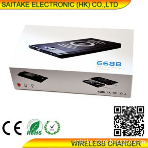 Hot sell wireless power bank for iPhone, Samsung, HTC, Nokia compatible with QI